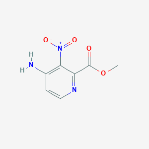 molecular formula C7H7N3O4 B13017090 Methyl 4-amino-3-nitropicolinate 