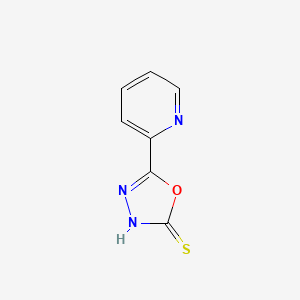 molecular formula C7H5N3OS B1301711 5-(吡啶-2-基)-1,3,4-噁二唑-2-硫醇 CAS No. 3690-47-9