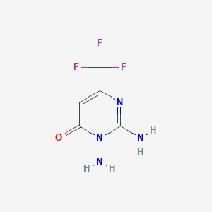 molecular formula C5H5F3N4O B1301712 2,3-二氨基-6-(三氟甲基)-4(3H)-嘧啶酮 CAS No. 95095-71-9