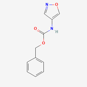 molecular formula C11H10N2O3 B13017358 Benzyl isoxazol-4-ylcarbamate 