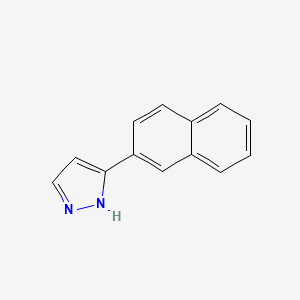 molecular formula C13H10N2 B1301761 3-(萘-2-基)-1H-吡唑 CAS No. 150433-20-8