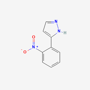 molecular formula C9H7N3O2 B1301763 3-(2-硝基苯基)-1H-吡唑 CAS No. 59844-05-2