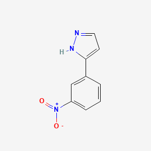 molecular formula C9H7N3O2 B1301764 3-(3-nitrophenyl)-1H-pyrazole CAS No. 59843-77-5