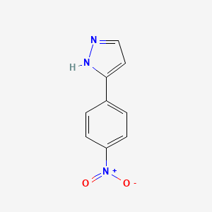 molecular formula C9H7N3O2 B1301765 3-(4-硝基苯基)-1H-吡唑 CAS No. 20583-31-7