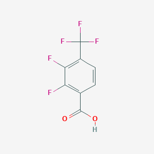 molecular formula C8H3F5O2 B1301766 2,3-二氟-4-(三氟甲基)苯甲酸 CAS No. 237424-17-8