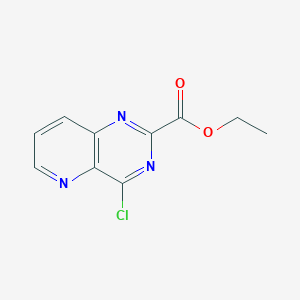 molecular formula C10H8ClN3O2 B13017668 Ethyl 4-chloropyrido[3,2-d]pyrimidine-2-carboxylate 