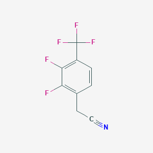 molecular formula C9H4F5N B1301769 2,3-二氟-4-(三氟甲基)苯乙腈 CAS No. 240800-44-6