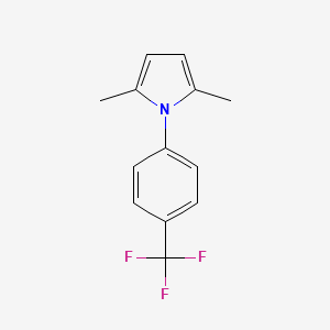 molecular formula C13H12F3N B1301778 2,5-Dimethyl-1-[4-(trifluoromethyl)phenyl]pyrrole CAS No. 570-05-8