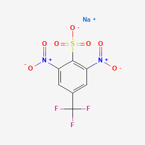 molecular formula C7H2F3N2NaO7S B1301780 2,6-二硝基-4-(三氟甲基)苯磺酸钠 CAS No. 54495-25-9