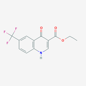 molecular formula C13H10F3NO3 B1301787 4-羟基-6-(三氟甲基)喹啉-3-羧酸乙酯 CAS No. 26893-12-9