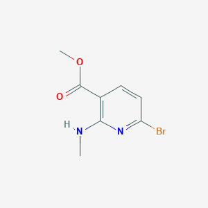 molecular formula C8H9BrN2O2 B13017889 Methyl 6-bromo-2-(methylamino)nicotinate 