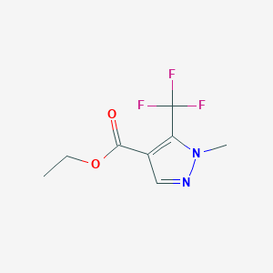 molecular formula C8H9F3N2O2 B1301789 1-甲基-5-(三氟甲基)-1H-吡唑-4-羧酸乙酯 CAS No. 231285-86-2