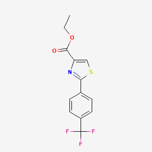 molecular formula C13H10F3NO2S B1301794 2-(4-(三氟甲基)苯基)噻唑-4-羧酸乙酯 CAS No. 175204-88-3