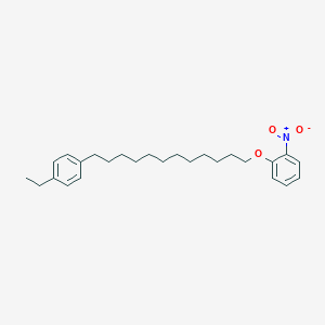 molecular formula C26H37NO3 B130182 [12-(4-乙基苯基)十二烷基] 2-硝基苯基醚 CAS No. 155056-63-6