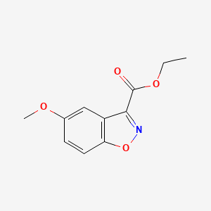 molecular formula C11H11NO4 B13018311 Ethyl 5-methoxybenzo[d]isoxazole-3-carboxylate 