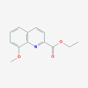 molecular formula C13H13NO3 B13018531 Ethyl8-methoxyquinoline-2-carboxylate 