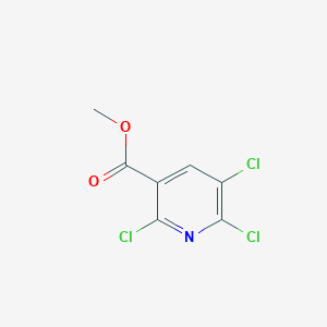 molecular formula C7H4Cl3NO2 B13018597 Methyl 2,5,6-trichloronicotinate 