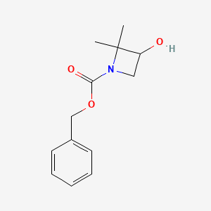 Benzyl 3-hydroxy-2,2-dimethylazetidine-1-carboxylate