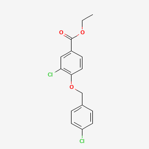 Ethyl 3-chloro-4-((4-chlorobenzyl)oxy)benzoate