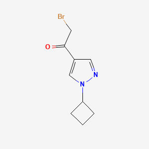 2-Bromo-1-(1-cyclobutyl-1H-pyrazol-4-yl)ethanone