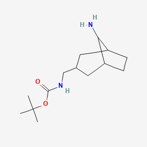 tert-butyl N-({8-aminobicyclo[3.2.1]octan-3-yl}methyl)carbamate