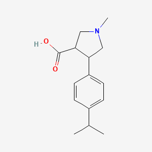 1-Methyl-4-[4-(propan-2-yl)phenyl]pyrrolidine-3-carboxylic acid