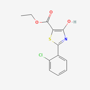 molecular formula C12H10ClNO3S B1301879 2-(2-氯苯基)-4-羟基-1,3-噻唑-5-羧酸乙酯 CAS No. 262856-07-5