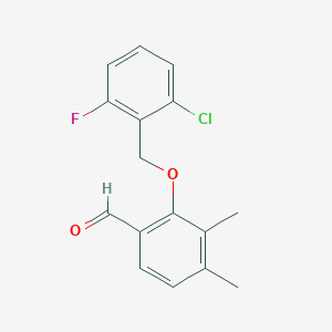 2-((2-Chloro-6-fluorobenzyl)oxy)-3,4-dimethylbenzaldehyde