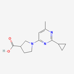 1-(2-Cyclopropyl-6-methylpyrimidin-4-yl)pyrrolidine-3-carboxylic acid