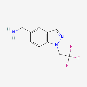 (1-(2,2,2-Trifluoroethyl)-1H-indazol-5-yl)methanamine