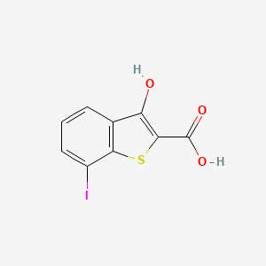 3-Hydroxy-7-iodobenzo[b]thiophene-2-carboxylic acid