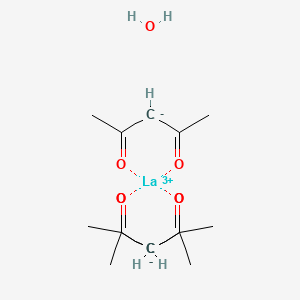 molecular formula C15H23LaO7 B13018911 Lanthanum(III)acetylacetonatehydrate 