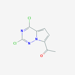 1-(2,4-Dichloropyrrolo[2,1-f][1,2,4]triazin-7-yl)ethan-1-one