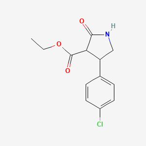 Ethyl 4-(4-chlorophenyl)-2-oxopyrrolidine-3-carboxylate