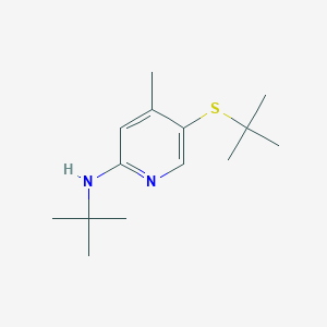 N-(tert-Butyl)-5-(tert-butylthio)-4-methylpyridin-2-amine