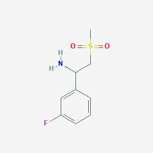 1-(3-Fluorophenyl)-2-(methylsulfonyl)ethanamine