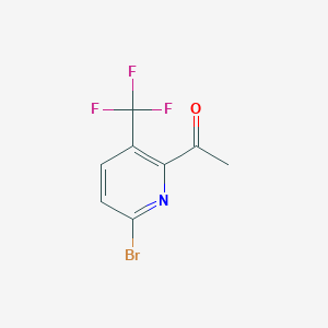 1-(6-Bromo-3-(trifluoromethyl)pyridin-2-yl)ethanone