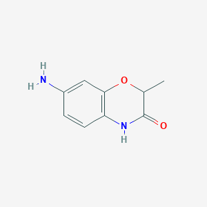 molecular formula C9H10N2O2 B013019 7-Amino-2-methyl-2H-1,4-benzoxazin-3(4H)-one CAS No. 105807-79-2