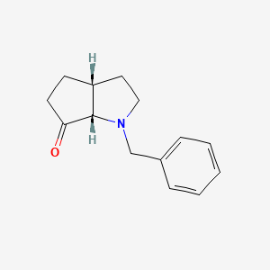 cis-1-Benzylhexahydrocyclopenta[b]pyrrol-6(1H)-one