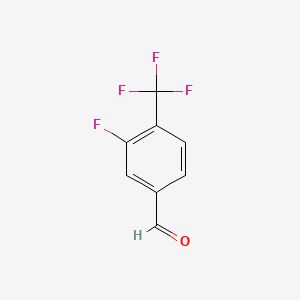 molecular formula C8H4F4O B1301902 3-氟-4-(三氟甲基)苯甲醛 CAS No. 204339-72-0