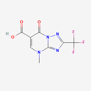 4-Methyl-7-oxo-2-(trifluoromethyl)-4,7-dihydro-[1,2,4]triazolo[1,5-a]pyrimidine-6-carboxylic acid