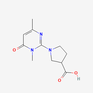 1-(1,4-Dimethyl-6-oxo-1,6-dihydropyrimidin-2-yl)pyrrolidine-3-carboxylic acid