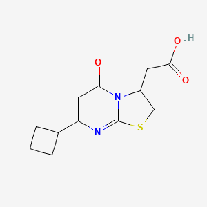 2-(7-Cyclobutyl-5-oxo-3,5-dihydro-2H-thiazolo[3,2-a]pyrimidin-3-yl)acetic acid