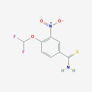 4-(Difluoromethoxy)-3-nitrobenzothioamide