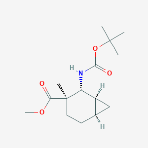 (1S,2R,3R,6R)-Methyl 2-((tert-butoxycarbonyl)amino)-3-methylbicyclo[4.1.0]heptane-3-carboxylate