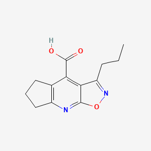 3-Propyl-6,7-dihydro-5H-cyclopenta[b]isoxazolo[4,5-e]pyridine-4-carboxylic acid