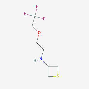 N-(2-(2,2,2-Trifluoroethoxy)ethyl)thietan-3-amine