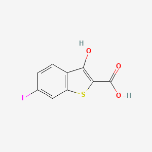 3-Hydroxy-6-iodobenzo[b]thiophene-2-carboxylic acid