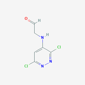 2-[(3,6-Dichloropyridazin-4-yl)amino]acetaldehyde