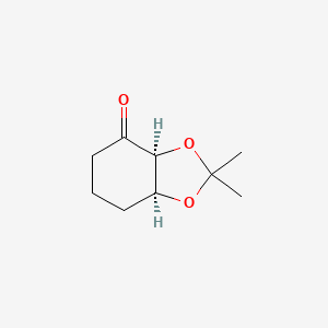 molecular formula C9H14O3 B13019313 cis-2,2-dimethyl-hexahydro-2H-1,3-benzodioxol-4-one 